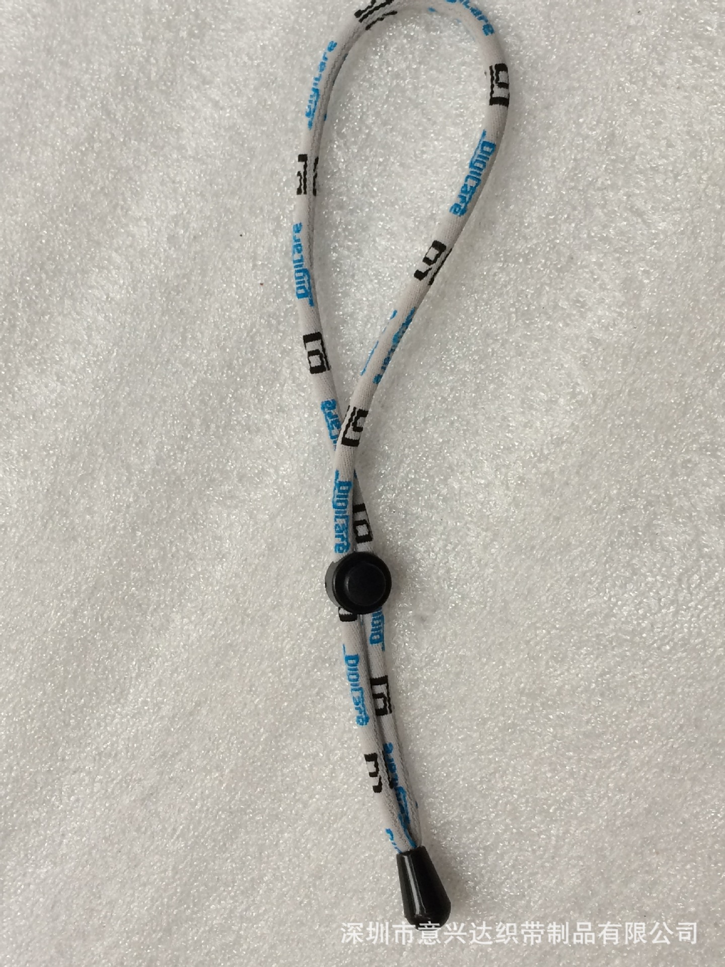 厂家热销高弹提花手柄挂绳  PU管弹簧扣手挽绳 纯色尼龙高弹挂绳