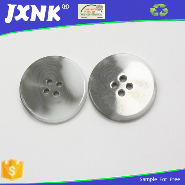 Factory wholesale high-grade lettering hand sewing buckle round four-hole button overcoat buckle