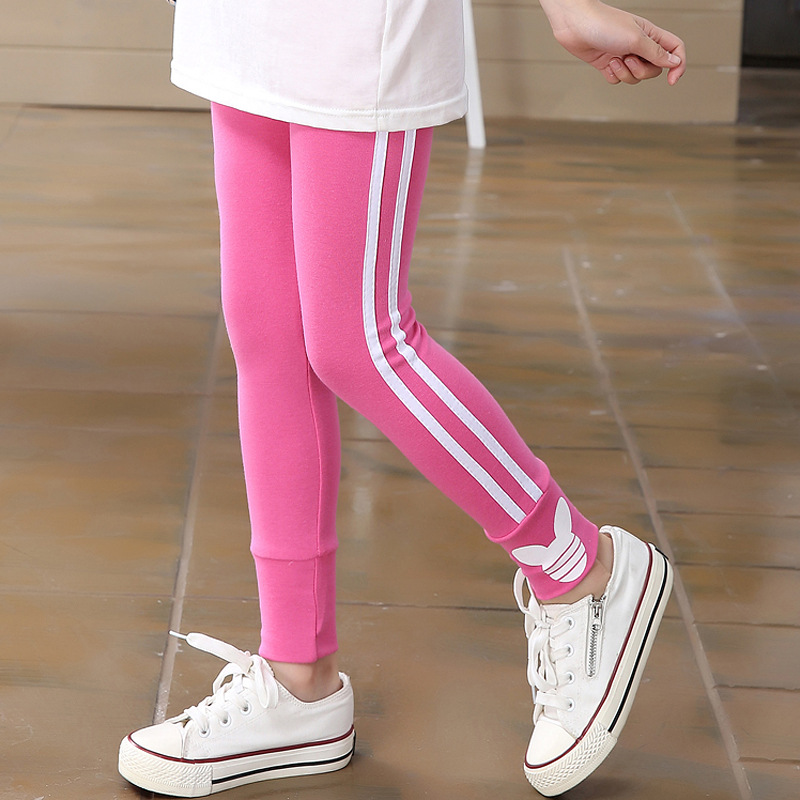 Spring and autumn payment Korean Edition Boy pants Sports money printing Mouse pinkycolor children Leggings Trousers for children