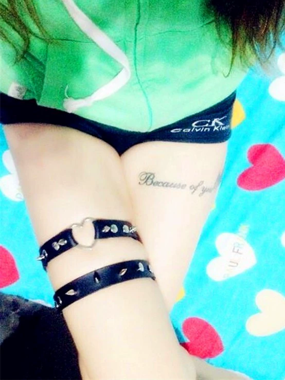 Серия Oummichelle Love, пояс для ноги Penchu Harajuku, дерзкое модное кольцо на ногу для хип‑хоп ночных выступлений (Европа и США)