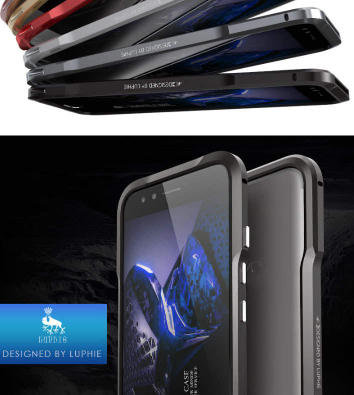 Luphie Incisive Sword Slim Light Aluminum Bumper Metal Shell Case for vivo X9s & vivo X9 & vivo V5 Plus