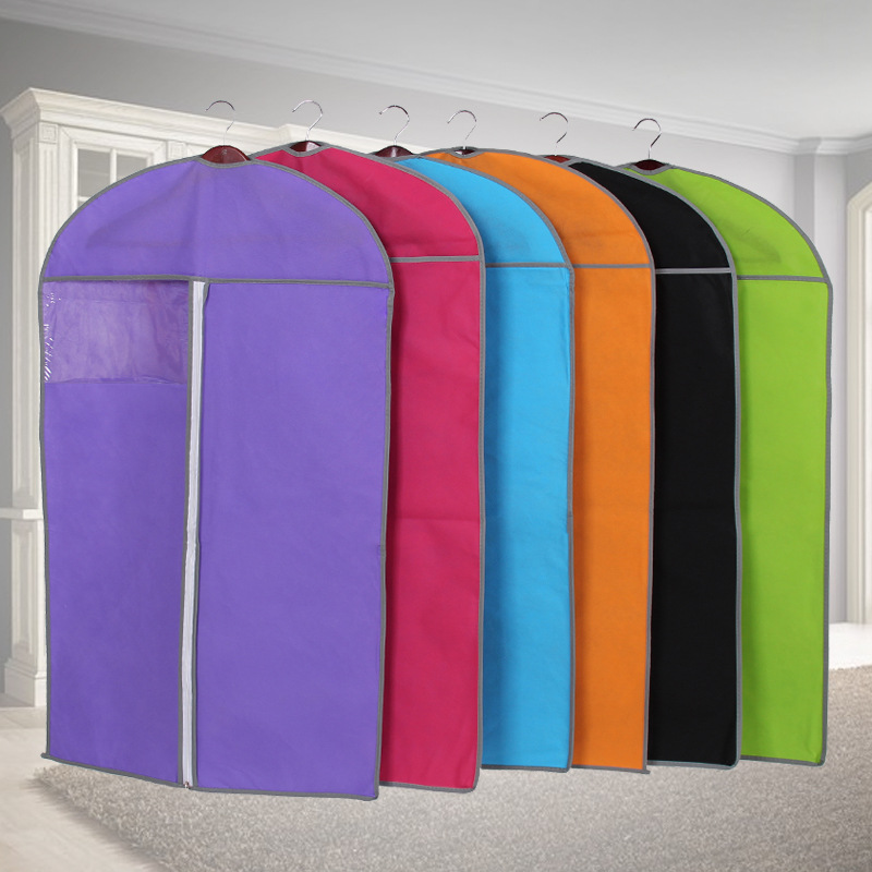 clothes Storage bag thickening Non-woven fabric Clothing dust cover wardrobe dustproof overcoat Suit sets Suit bags