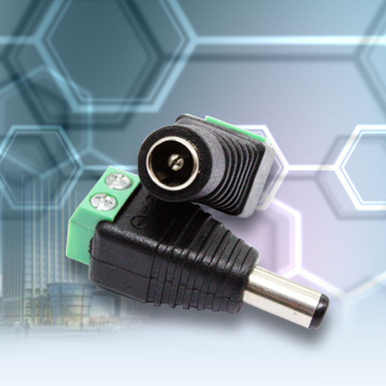 DC母插头 12V母插头监控摄像头电源接头 免焊接带线柱 质量保障