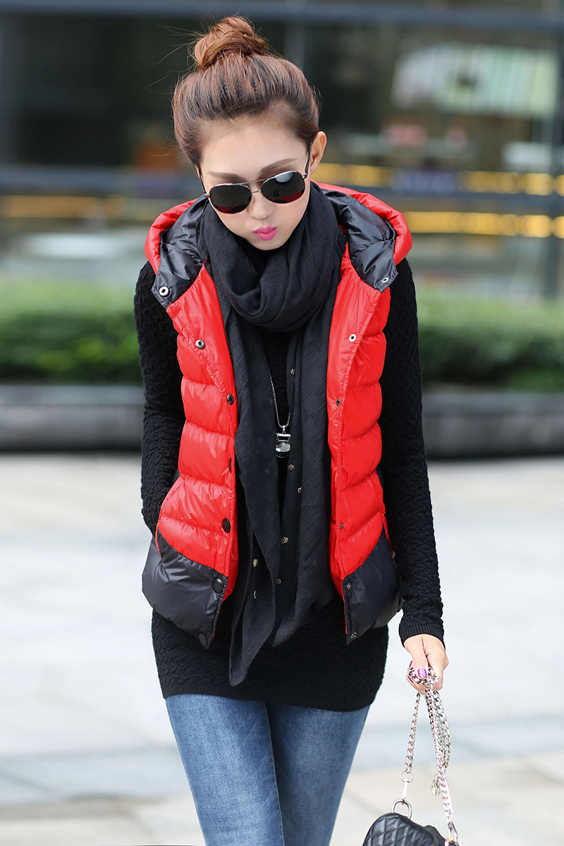 2016女裝馬甲連帽