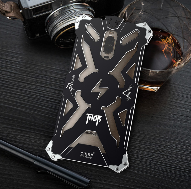 SIMON THOR Aviation Aluminum Alloy Shockproof Armor Metal Case Cover for Huawei Mate 9 Pro