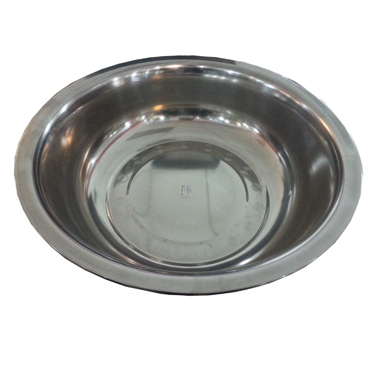 Factory direct sales of stainless steel washbasins for ten yuan. Wholesale supplies from supermarkets, street stalls and night markets. Household vegetable washbasins and laundry basins detail image 3