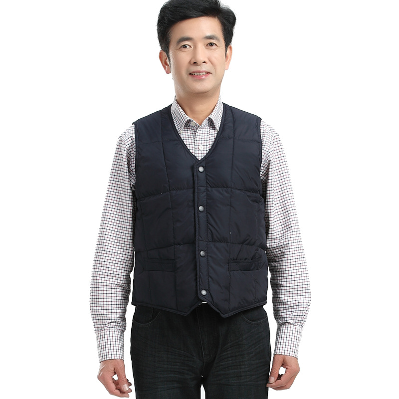 Manufactor wholesale Middle and old age Down cotton Vest vest new pattern man Sharp Vest waistcoat keep warm Internal bile