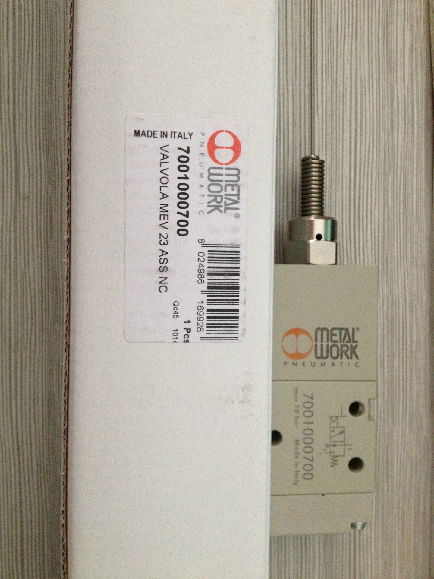 Metal Work手控阀MAV 26 LES CC 7010001000 7010000900