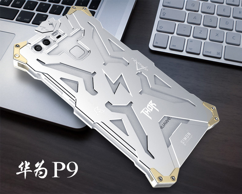 SIMON THOR Aviation Aluminum Alloy Shockproof Armor Metal Case Cover for Huawei P9 Plus & Huawe P9 & Huawei P9 Lite