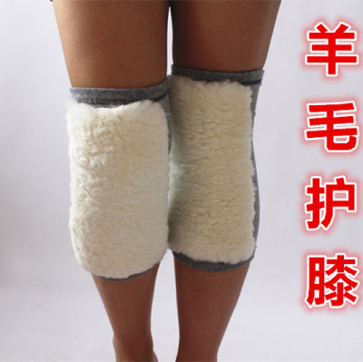 Wool Knee keep warm lady Middle and old age Ride a bike enlarge thickening Fur integrated Knee pads