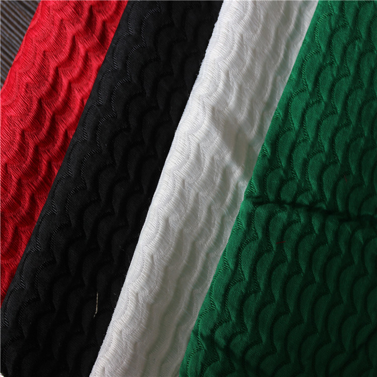 波浪纹图案色织梭织提花面料适用于服装装饰