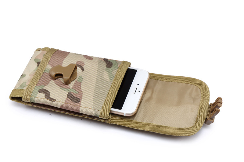 Pochette Tactique EDC ACEXIER - Nylon, Molle, Ceinture/Sac à Dos, Kaki/Vert/Noir, Rangement Clés/Lampe/Stylos