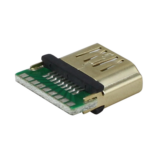 贝桥P632 HDMI焊接母头DIY HDMI线高清线 hdmi线焊接头带板式