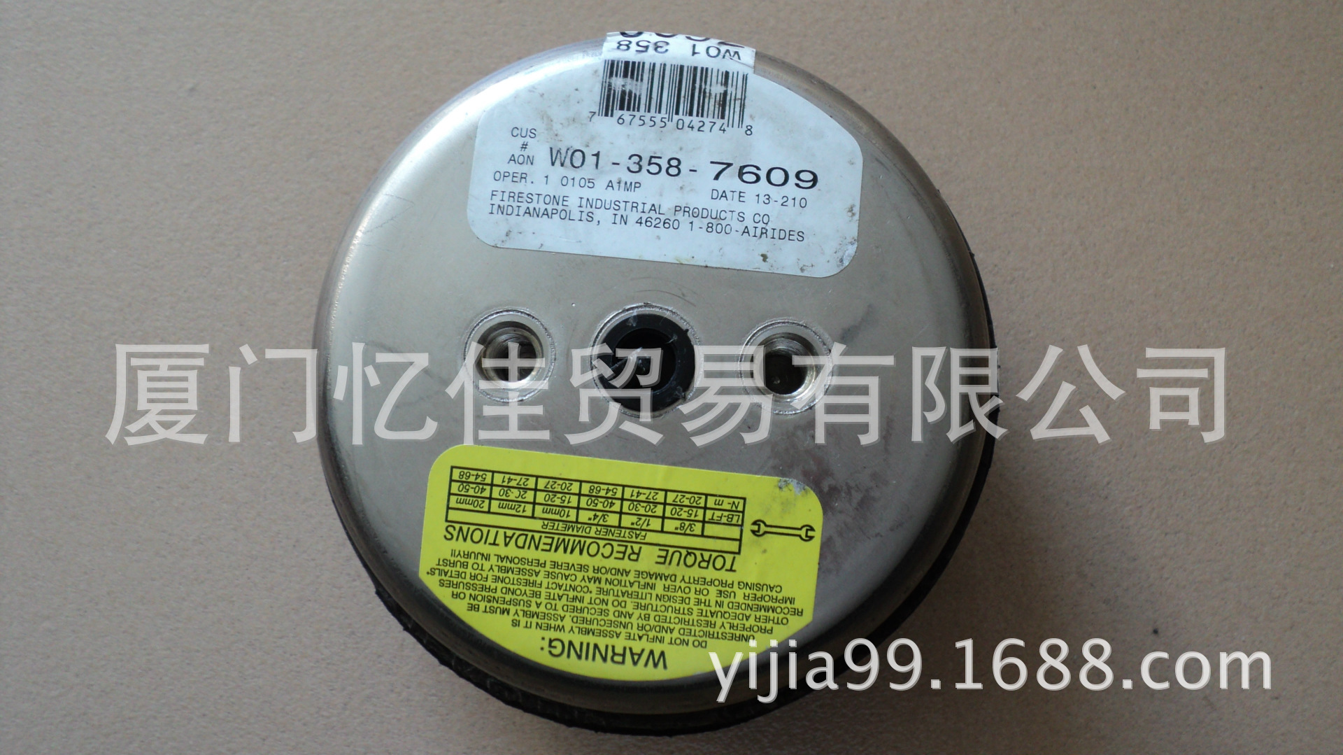 FIRESTONE_空气弹簧_W01-358-7609_美国原装空气弹簧