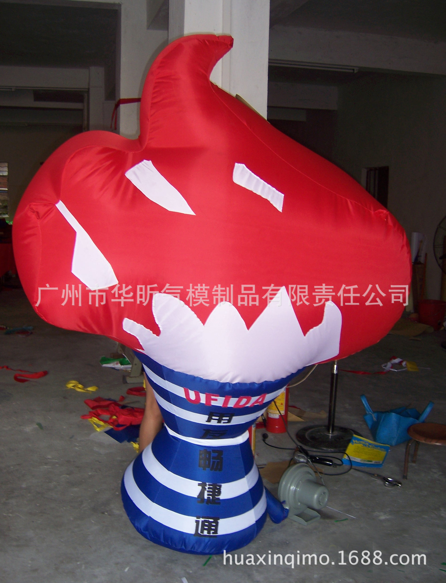 仿真火焰灯箱气模 企业LOGO吉祥物运动标志赛事灯光路引招牌火炬