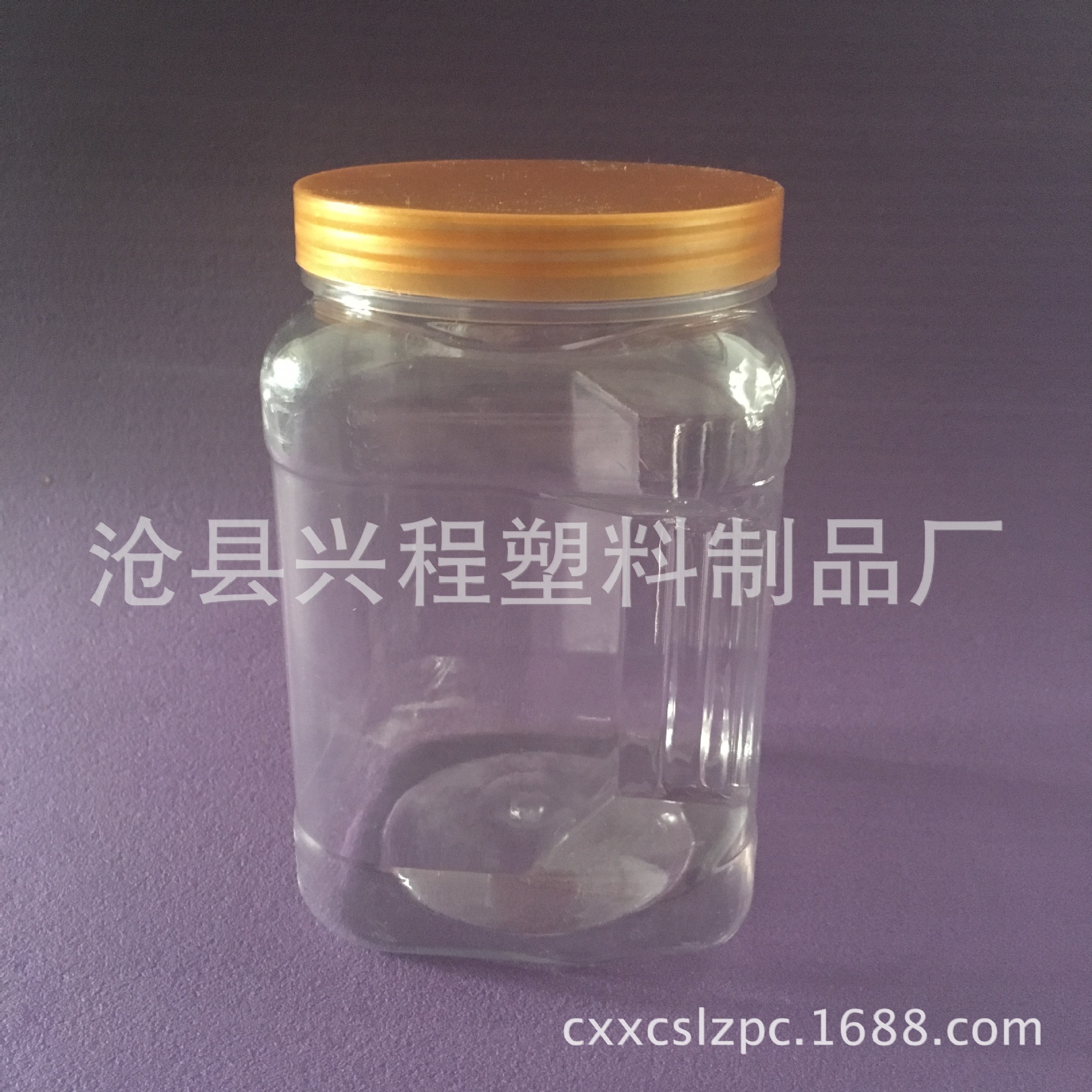 800ml 塑料密封方桶 调味料瓶  透明瓶 异型罐 厨房收纳分装桶