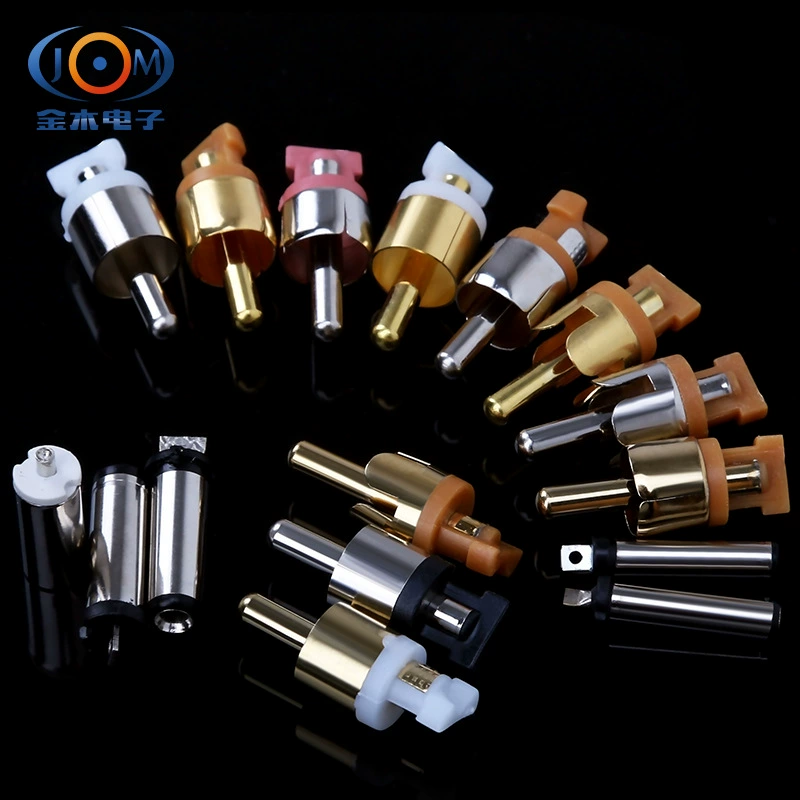 Factory direct selling RCA male head, lotus head, high -end RCA terminal, high gold -plated high -rise, audio plug