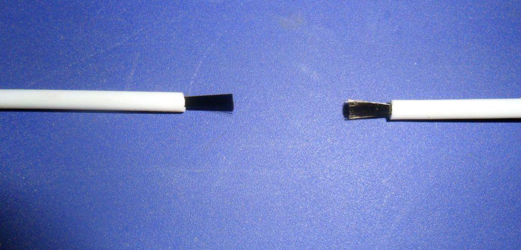 Carbon heater wire white