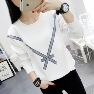 女卫衣冬季加绒加厚套头图片_女卫衣冬季加绒