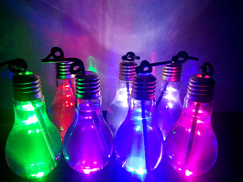 new pattern Luminous bulb Beverage bottles Milk Bottle Glass bulb originality gift Wishing Star Drift bottles