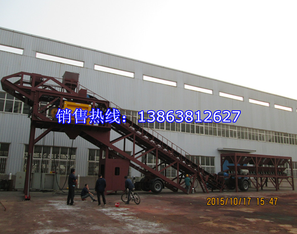 供应100移动式搅拌站，混凝土搅拌站 搅拌站 2方主机移动搅拌站