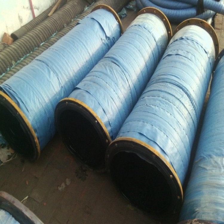 大口径夹布陶瓷胶管 海洋输水胶管 喷砂胶管法兰吸排疏浚工程水管