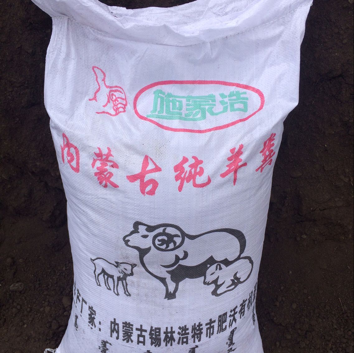 厂家直销内蒙古纯羊粪白袋子包装50斤
