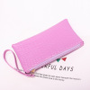 Small clutch bag, wallet, 2022 collection, Korean style, crocodile print, genuine leather