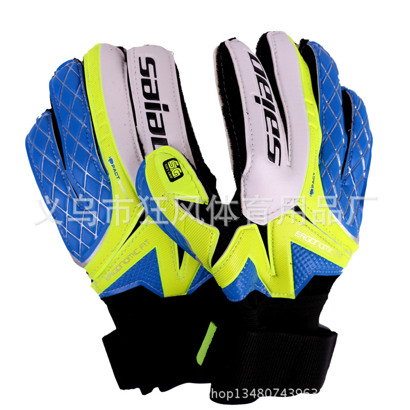 wholesale children Goalkeeper Gloves football train Goalkeeper latex non-slip ventilation pupil 5