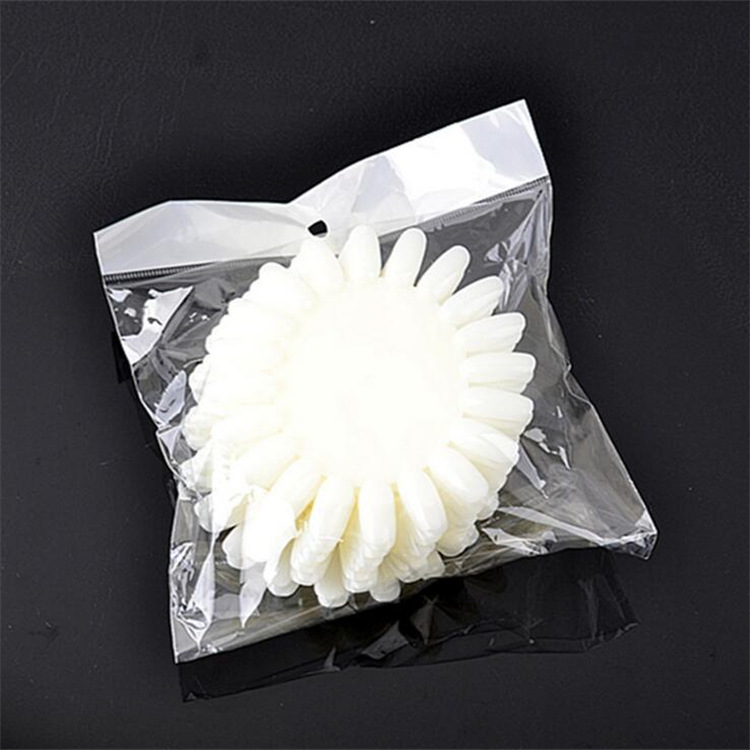 Tarjeta de color de uñas al por mayor Oval 20 color tarjeta de color de uñas color transparente natural tarjeta de color de molde de uñas