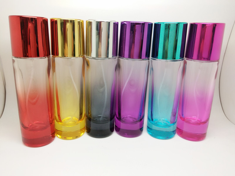 厂家直销S-1138-30ML彩色喷雾香水瓶玻璃现货 30ml新款直圆喷雾瓶