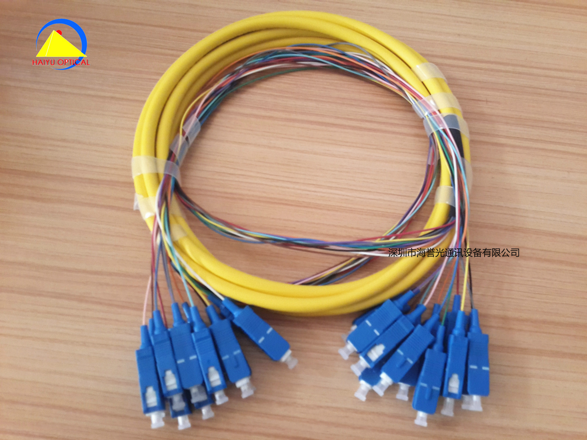 SC/UPC-SC/UPC单模12芯室内束状 子缆0.9mm光缆 光纤跳线 长度3米
