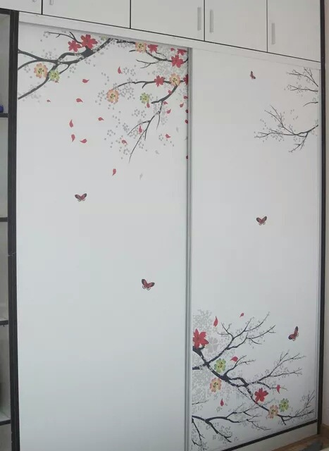 玻璃移門衣柜門櫥柜門彩印 (5)