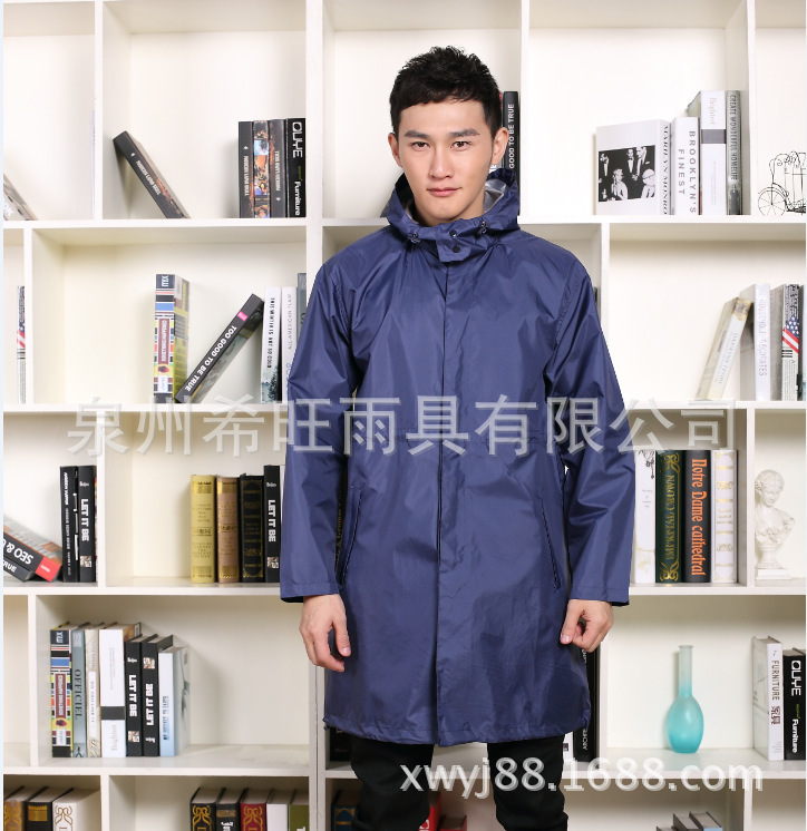 Japanese and Korean men's windbreaker fashion raincoat leisure travel poncho cape button hooded sunscreen 025