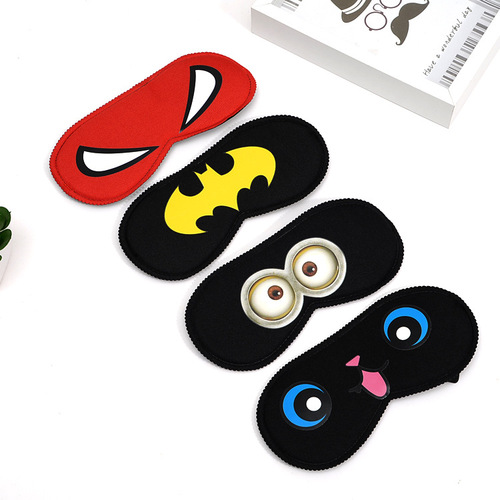 Cartoon anime cool breathable sleeping eye mask for men and women l light-blocking sleeping eye mask with cute eye bag logo