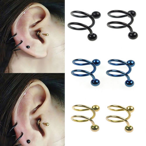 16G labret stud size and finish detail