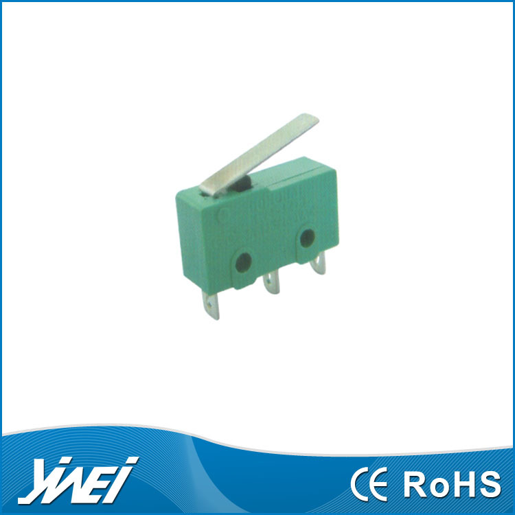 KW12-B 微动开关 MSW-12 柄内插 外扣 绿色微动开关 YW3-202
