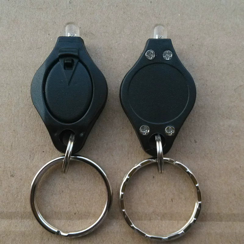 Реклама продвижение вспышка Белый светодиодный брелок световой фонарик продвижение брелок свет