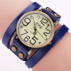 Leather retro watch suitable for men and women for leisure, cowhide, wholesale