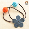 Woven children's pony handmade, hair accessory, Korean style, South Korea, new collection