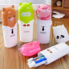 Cartoon handheld toothbrush for traveling, toothpaste, storage box