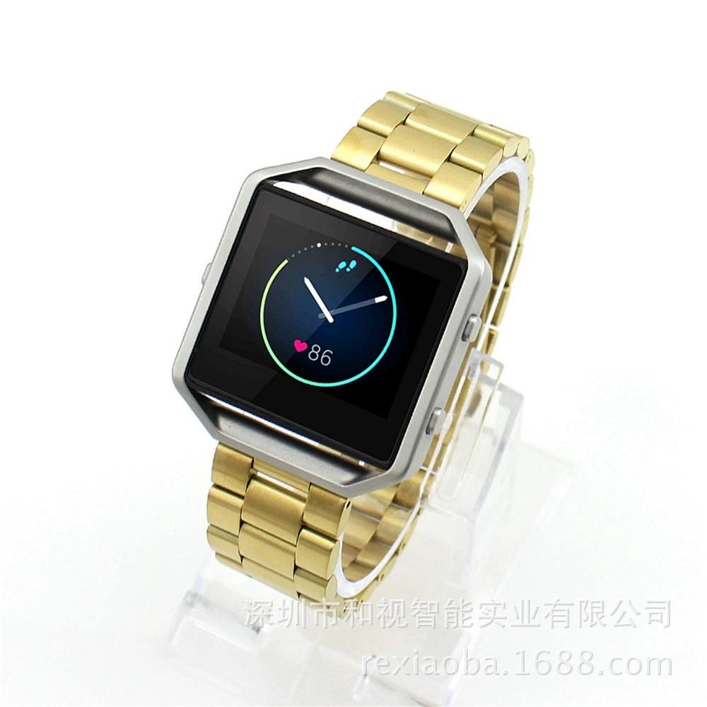 Подходит для стального ремня Fitbit Blaze из нержавеющей стали, три стальных ремня Fitbit Blaze