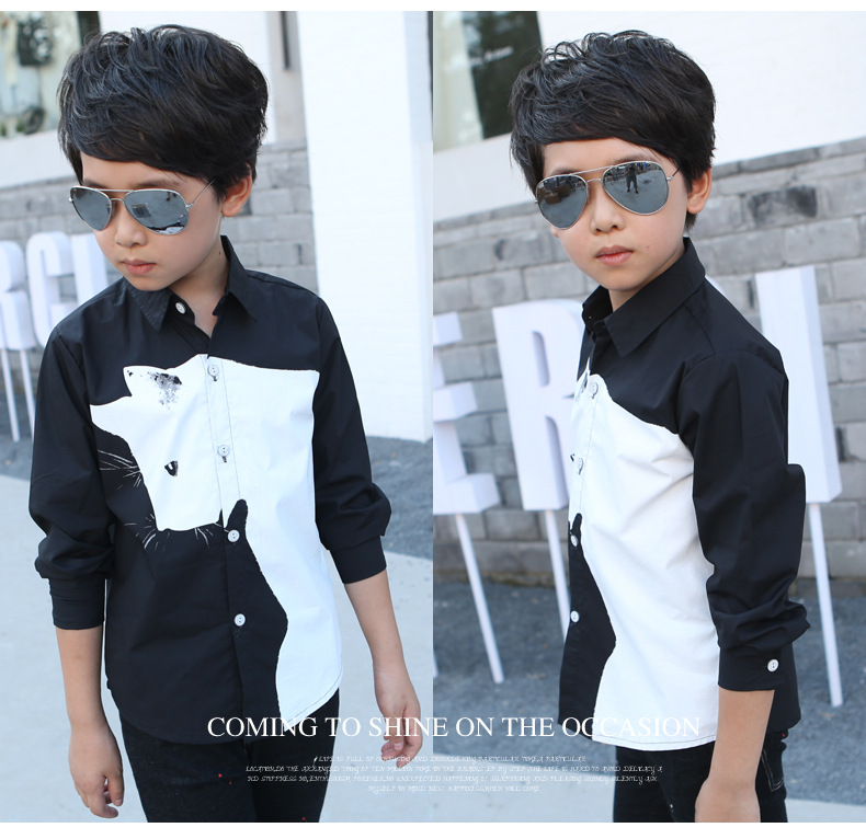 Chemise garcon à manche longue - Ref 2077333 Image 24