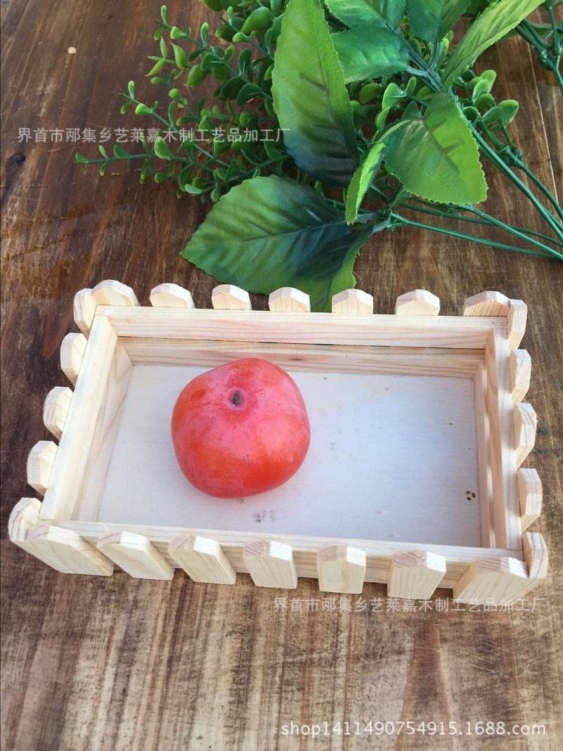 厂家生产 木制栅栏小托盘 可用于 装小饰品、小物件