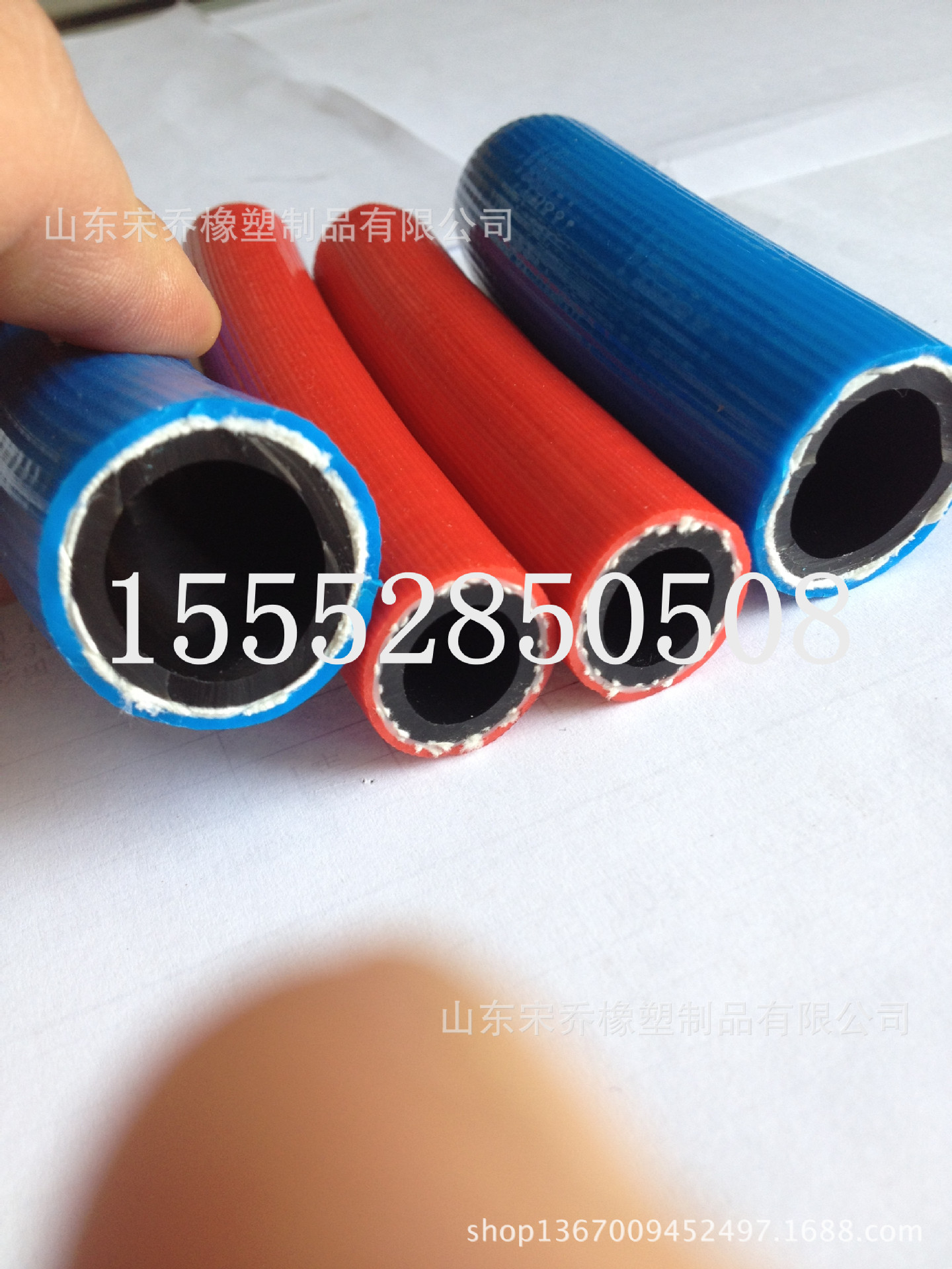 三胶两线氧气乙炔管高压双色并联管8mm10mm