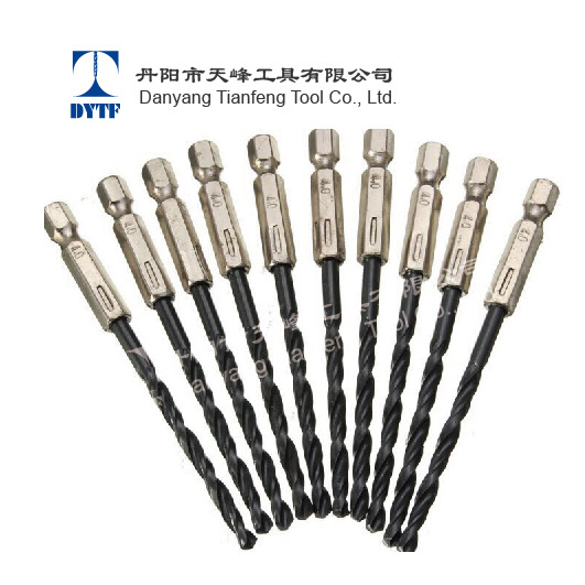 厂家直销 高速钢 黑钻 直径4mm 六角柄 10只一套