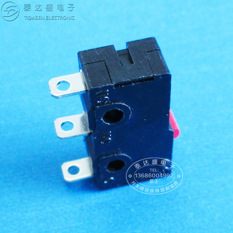 深圳供应小型微动开关 20*10无柄红点大电流微动开关KW12-A