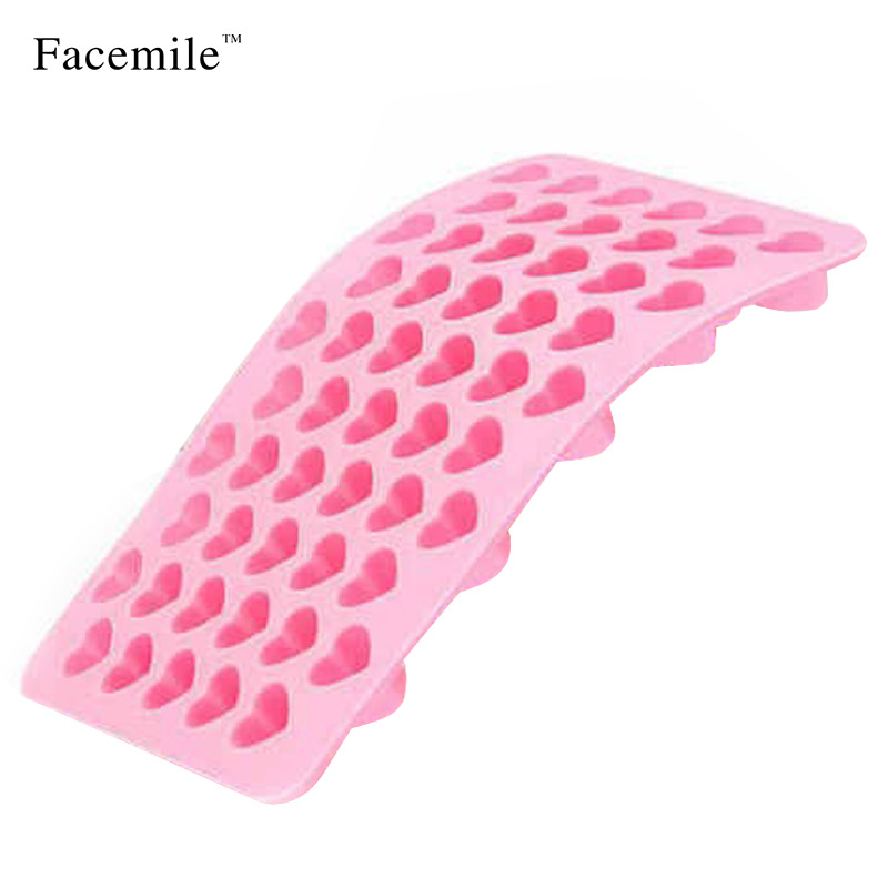 55连心形不沾硅胶蛋糕烘焙模具 DIY爱心巧克力蛋糕模具 烘焙工具