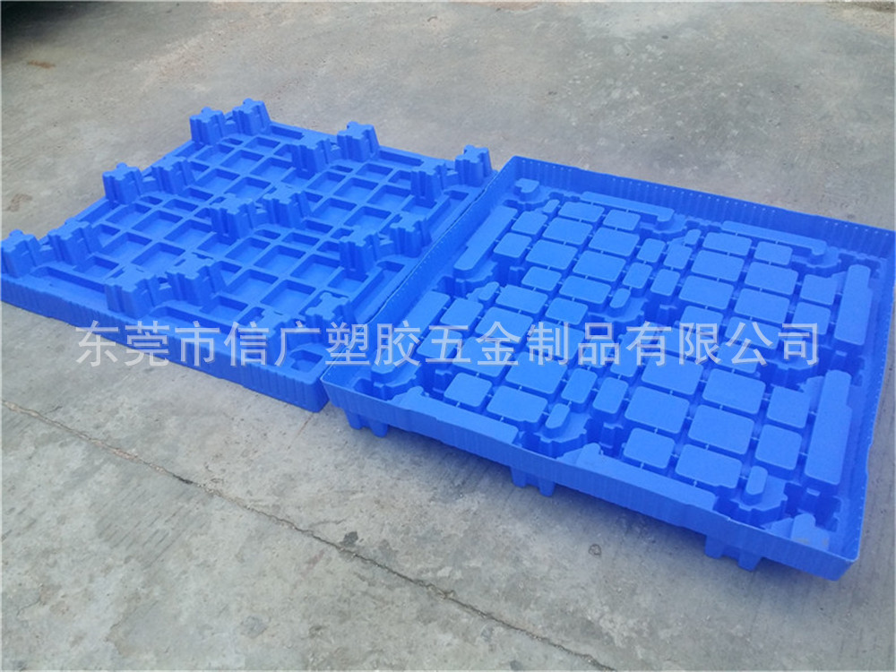 蓝色全新料防渗漏托盘 单面蜂窝卡板高承重1100*1100*170mm仓储板