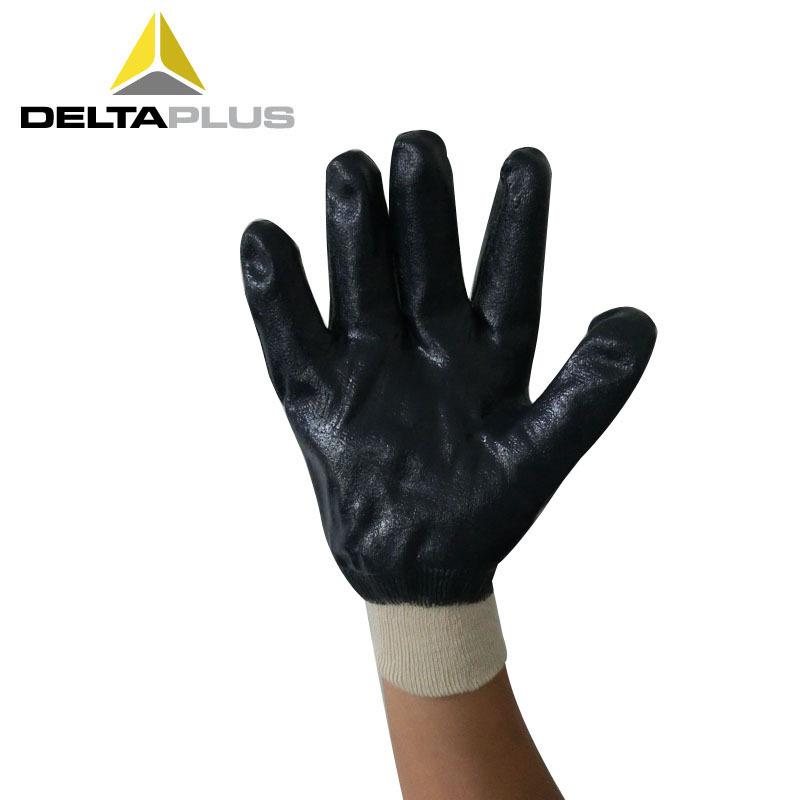 代尔塔201155重型丁腈维修全涂层防油防滑防护手套机械性能佳